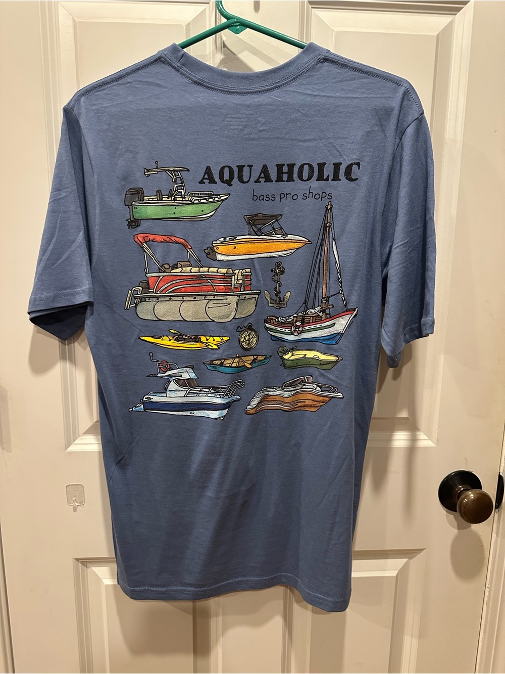 Aquaholic Bass Pro Small Graphic Tee Shirt